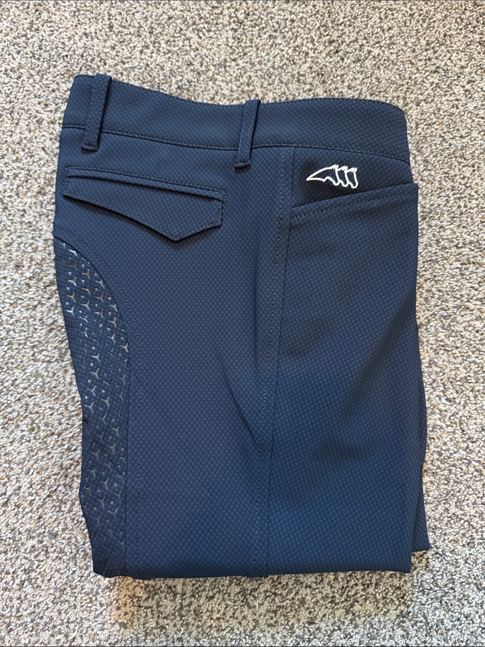 Equiline Navy Full-Seat Silicone Grip Breeches